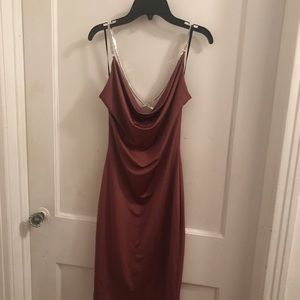 Studded brown dress $50, size small